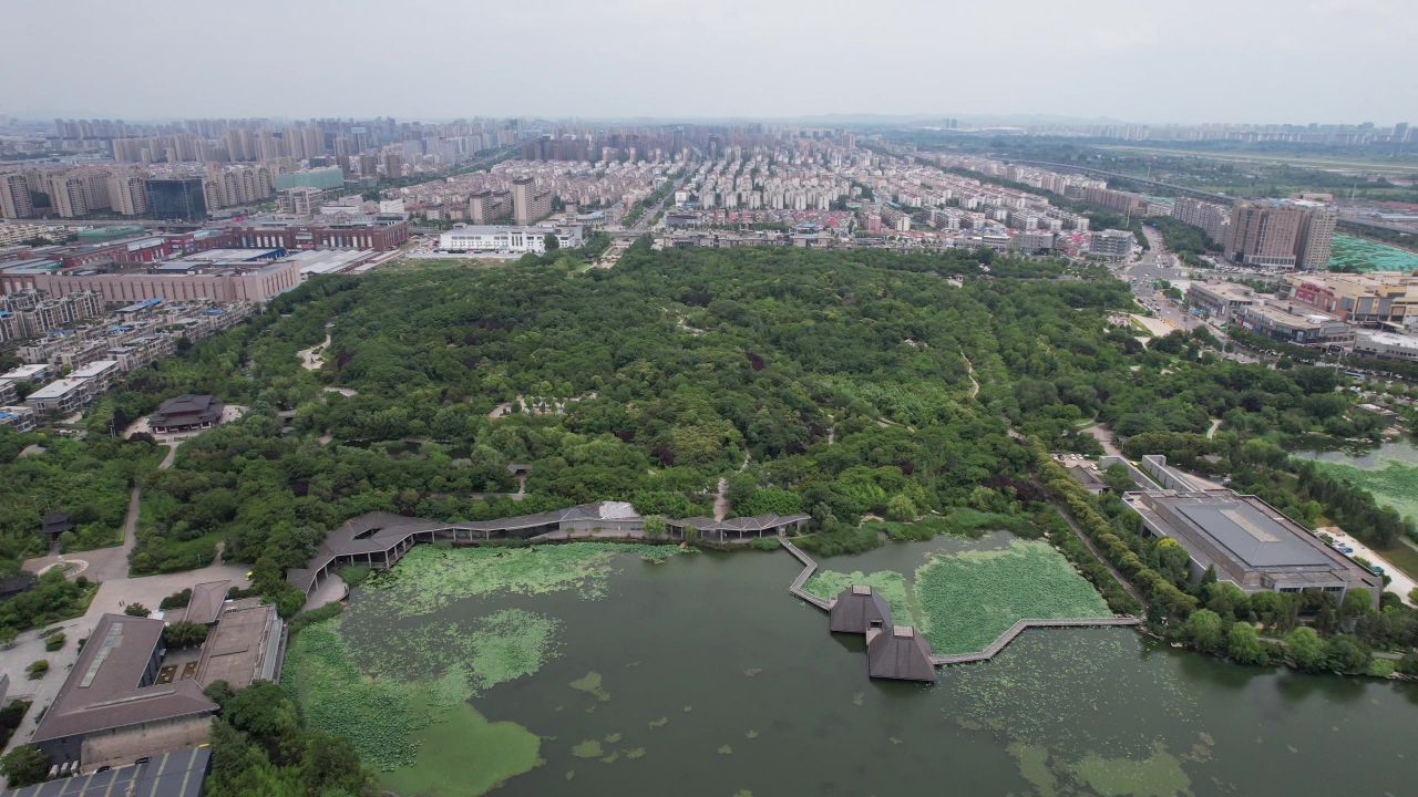 江苏徐州城市风光地标建筑航拍 