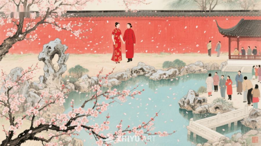 古典园林中的冬日雅集 225