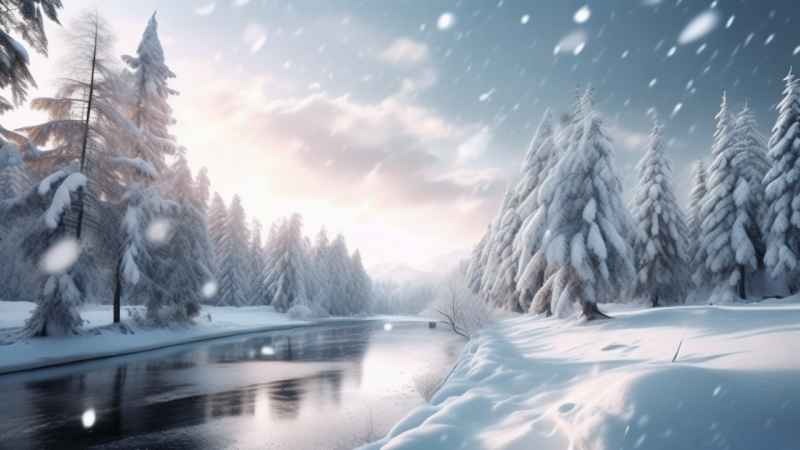 美丽冬季雪景 54