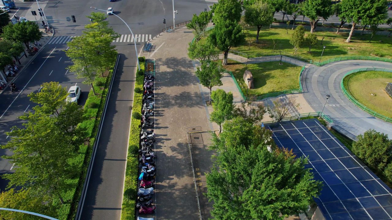 航拍福州林则徐广场 2