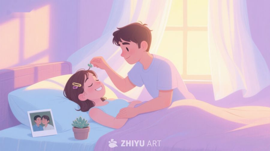 温馨床头，情侣互动时刻 415
