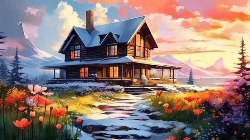 充满活力的绿洲在它的后院各种花 30