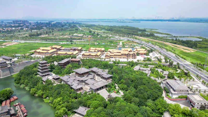 湖北襄阳城市风光旅游景区航拍摄影图 
