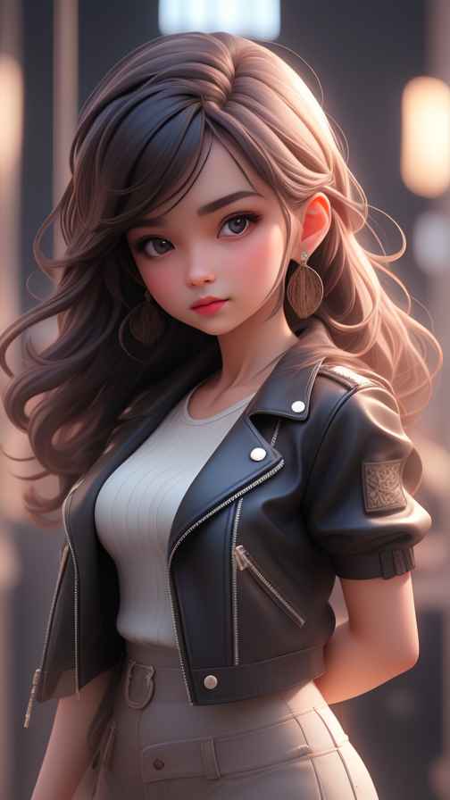穿牛仔的女孩