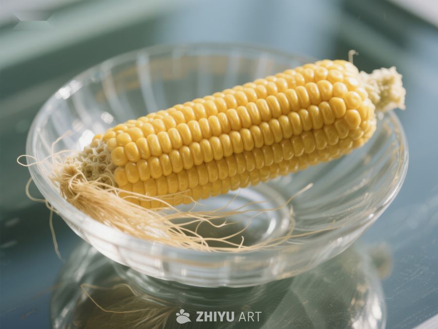 玻璃碗中的新鲜玉米 22