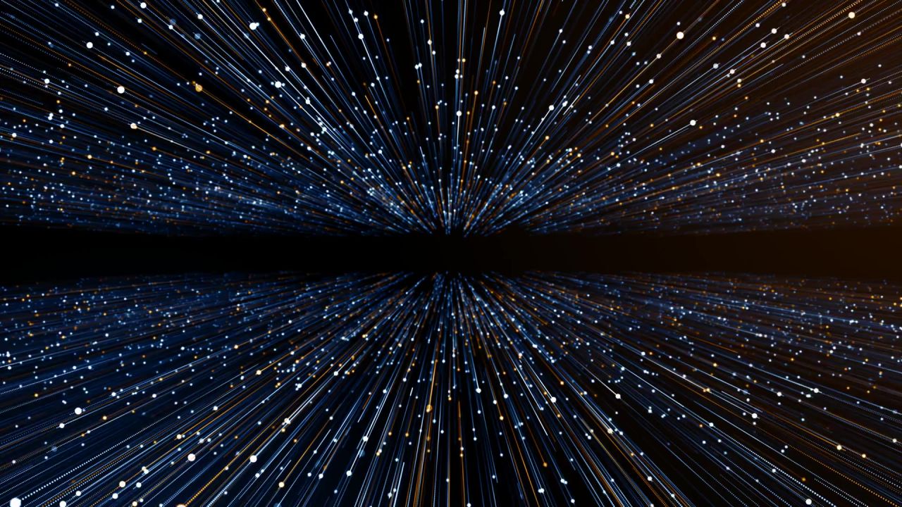 抽象科技粒子舞台背景灯光银河