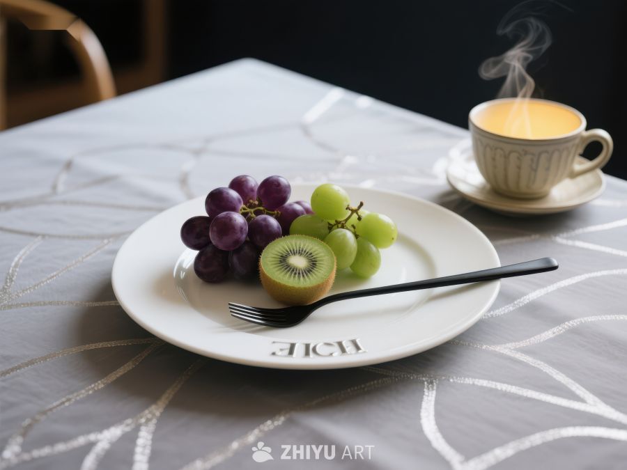 水果与热饮的静谧早餐 586