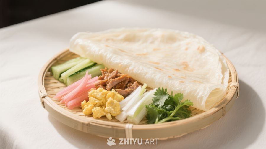 传统美食：卷饼配菜