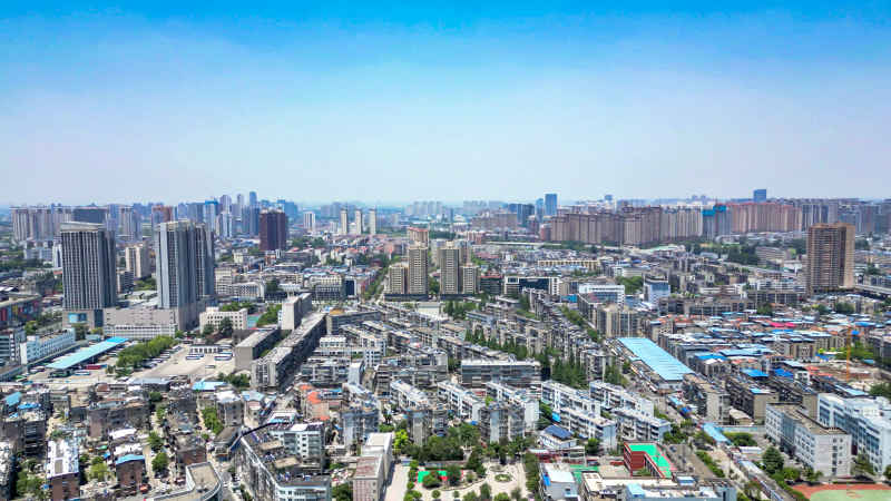 湖北襄阳城市风光旅游景区航拍摄影图 