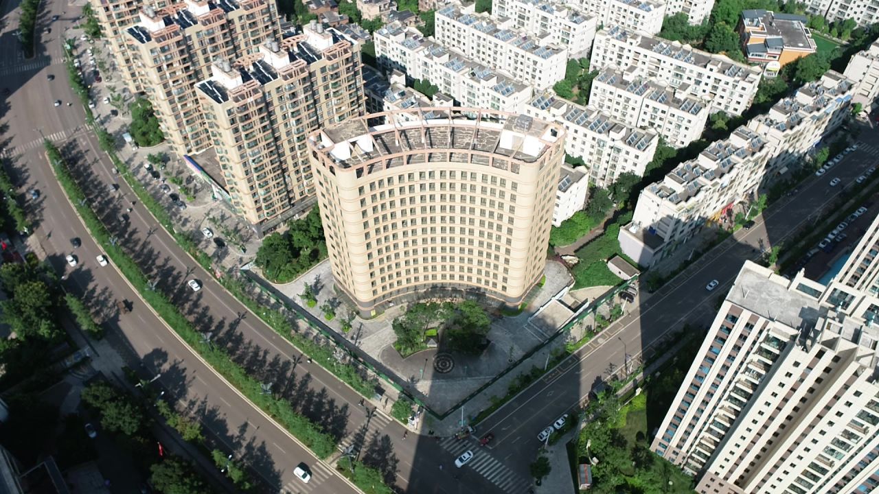 嵩明县兰茂大厦航拍