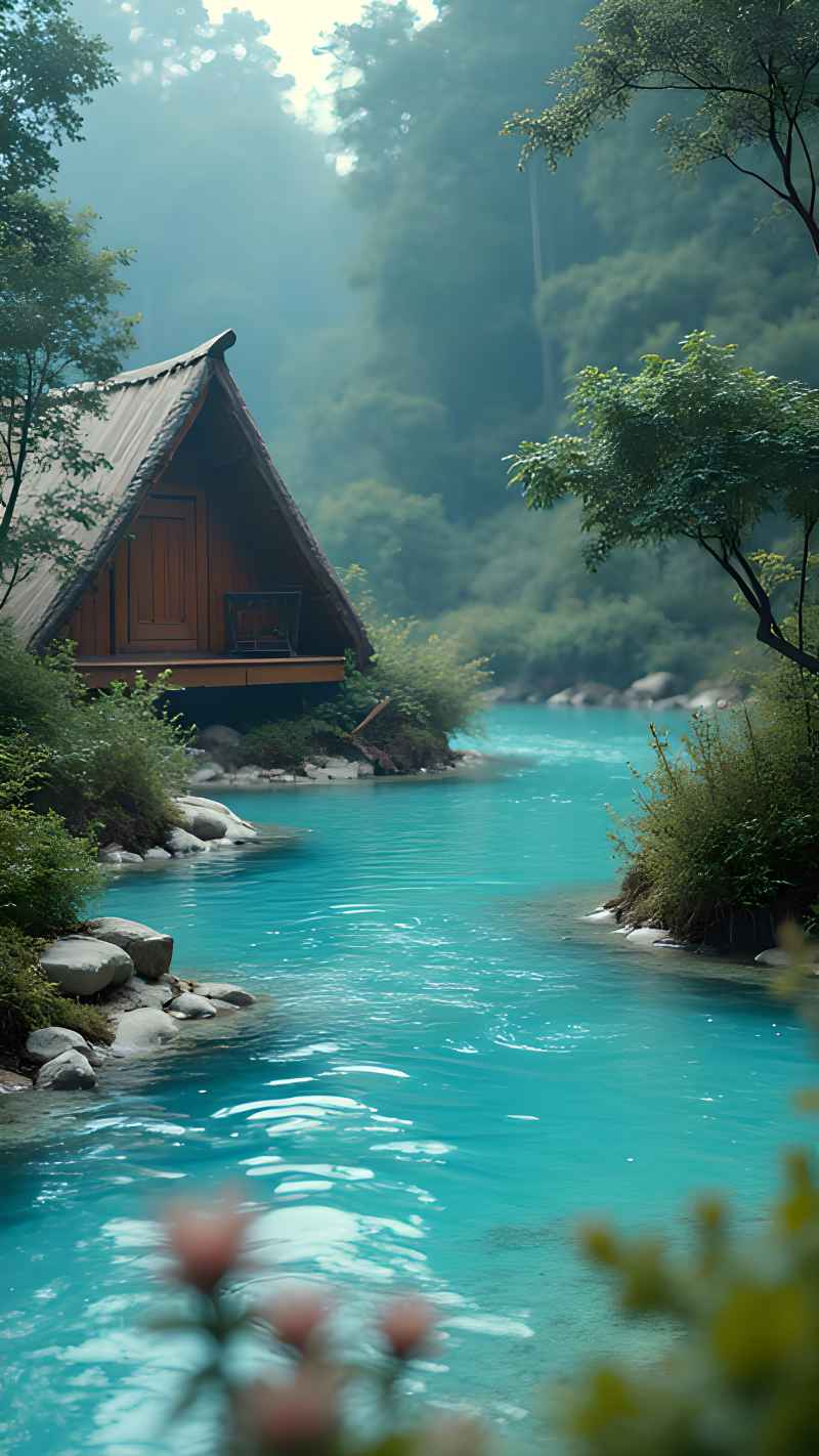 未来风格大自然森林超自然风景画质 98