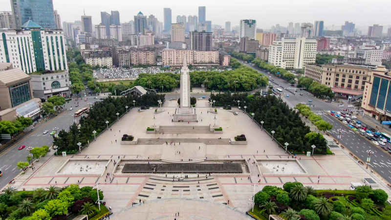 江西南昌城市风光航拍摄影图