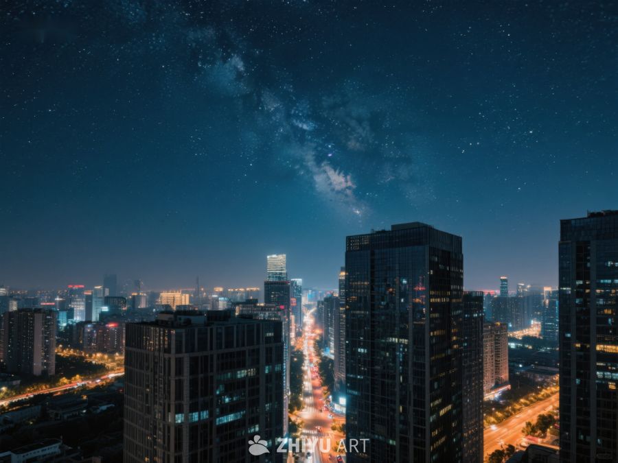夜空下的城市灯火 297