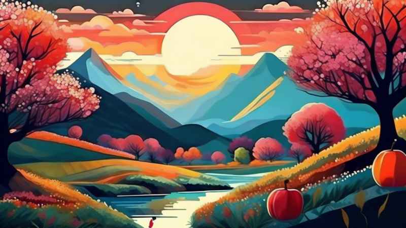 人惊叹的山水画插画 22