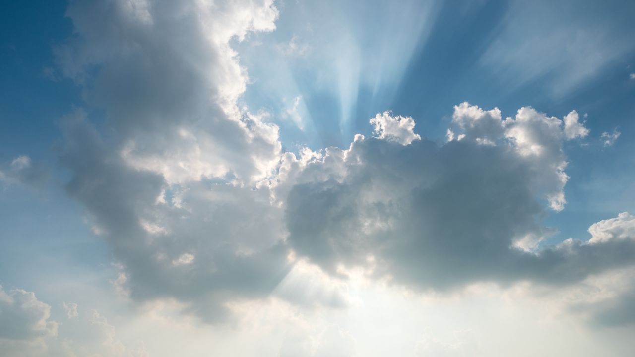 蓝天白云天空天气晴朗延时摄影 3