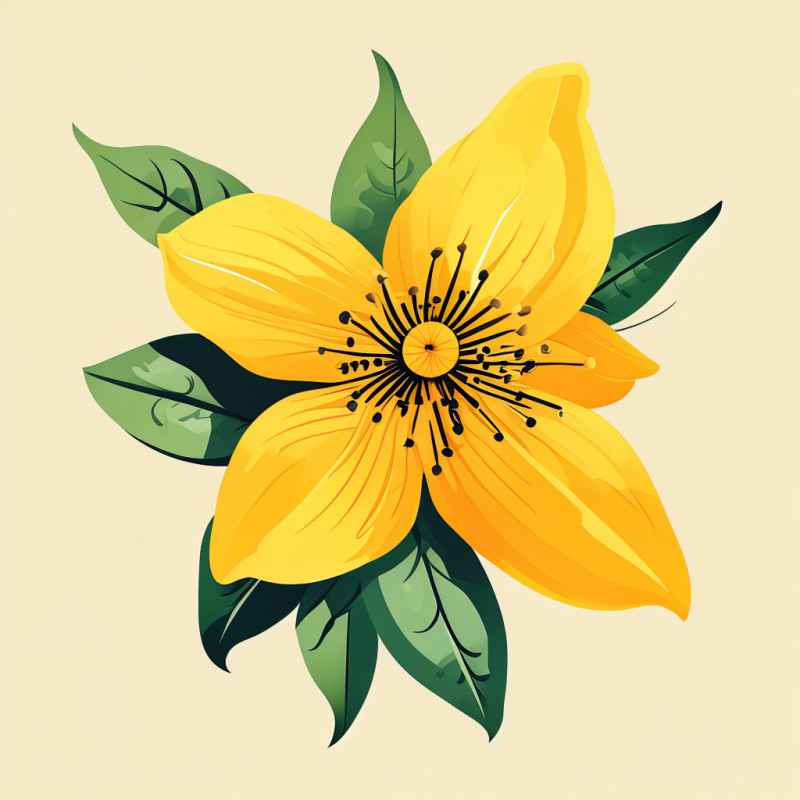 迎春花春季插画 5