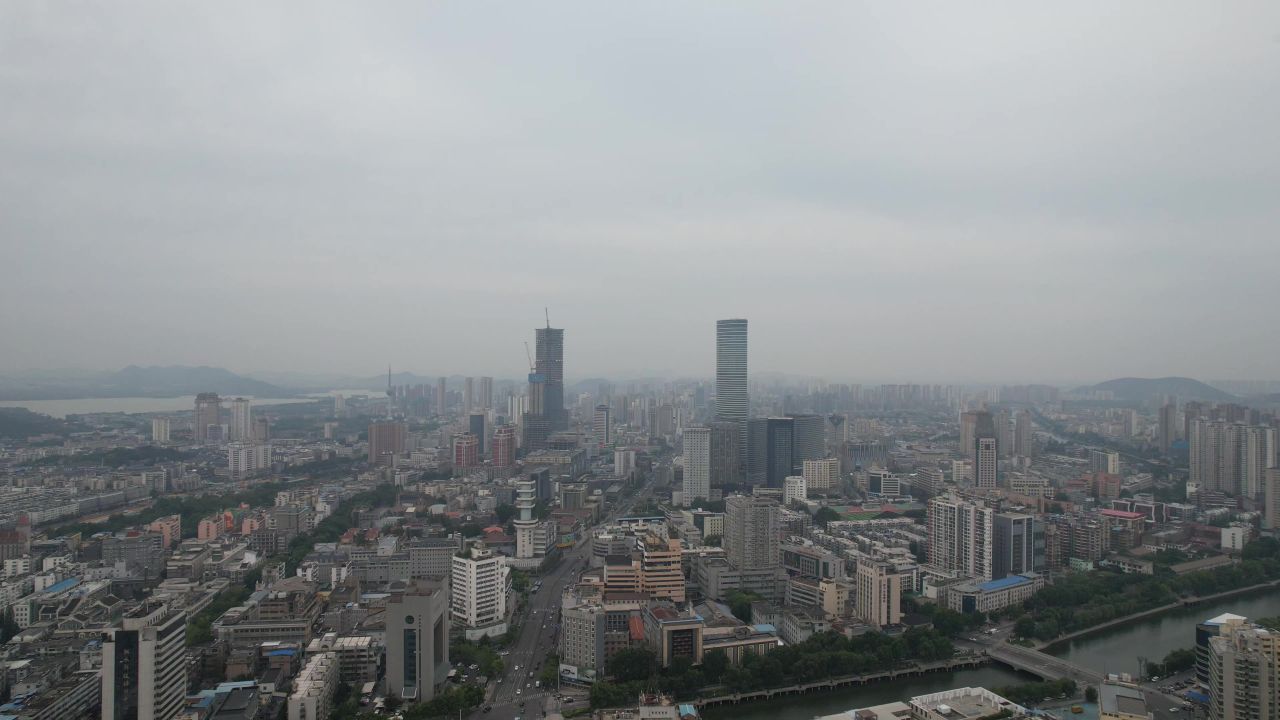  等待手动发布 江苏徐州城市建设城市大景航拍