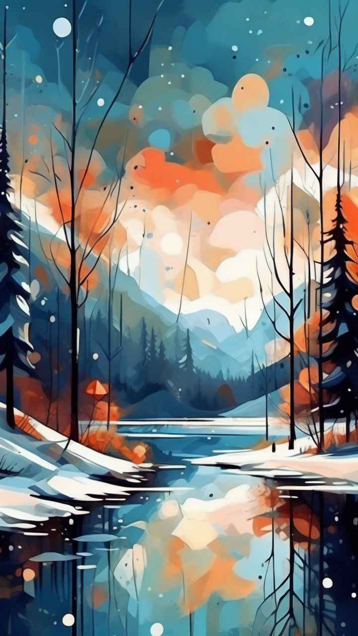 印象派抽象插画 85