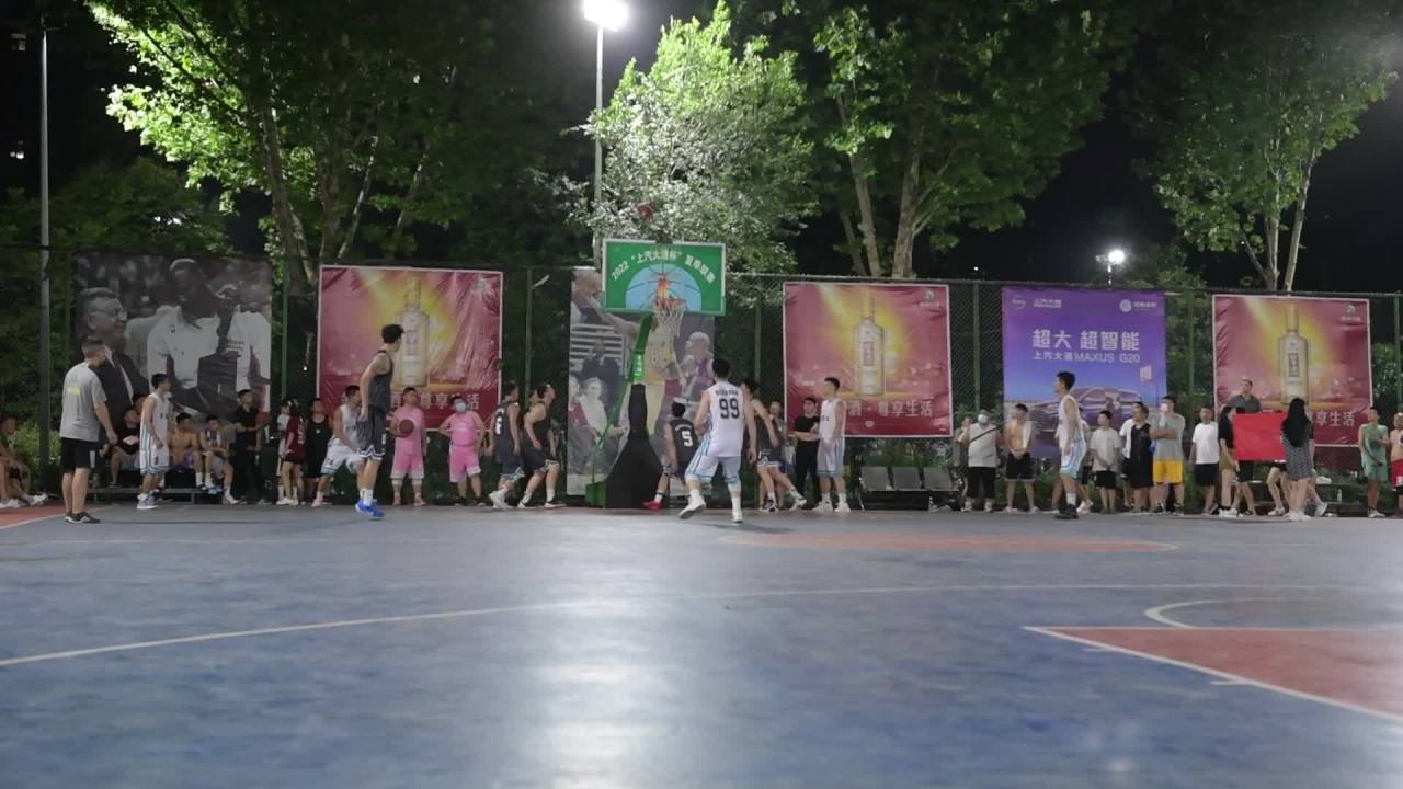 夜间街头篮球赛