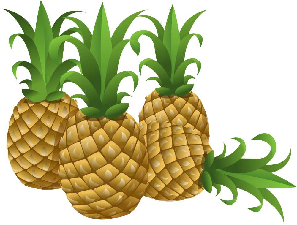 菠萝热带水果食品食用黄色叶菜类叶子绿色美味好吃甜健康有营养