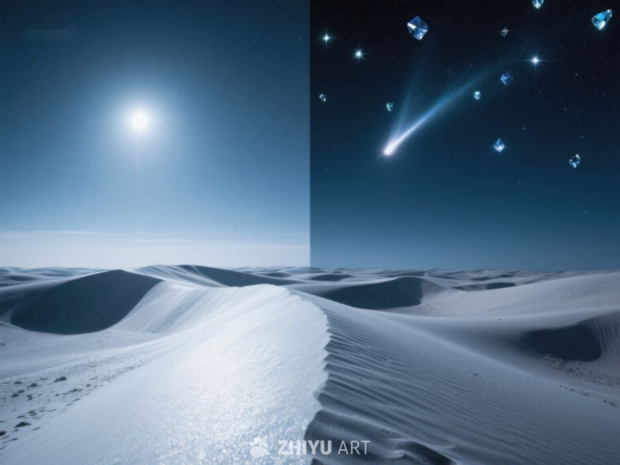 沙漠日与夜：太阳与彗星的对比 66