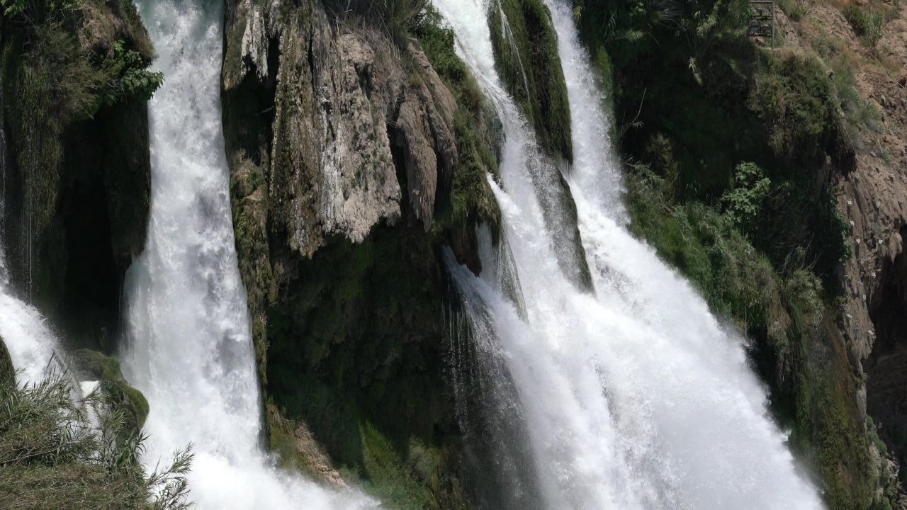 大瀑布水流权力能源