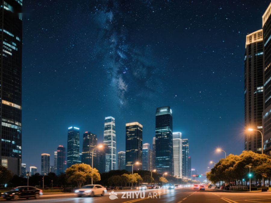 夜空下的城市街景 271