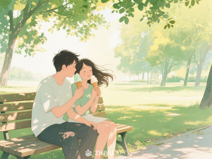 公园长椅上的甜蜜时光 219