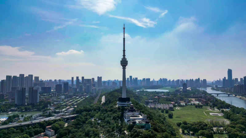 湖北武汉城市建设航拍摄影图 