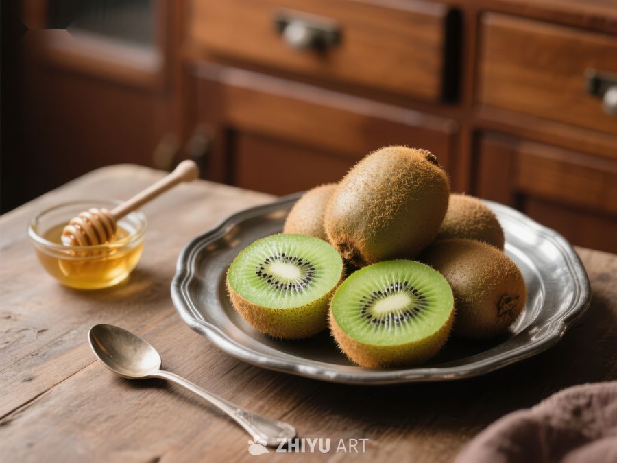 新鲜猕猴桃与蜂蜜的美味组合 603