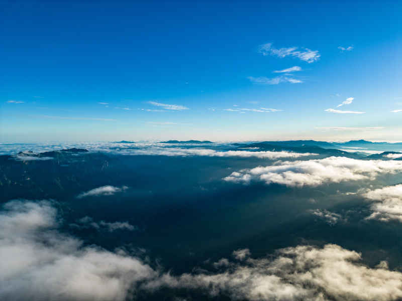 自然风光云海云雾缭绕航拍 