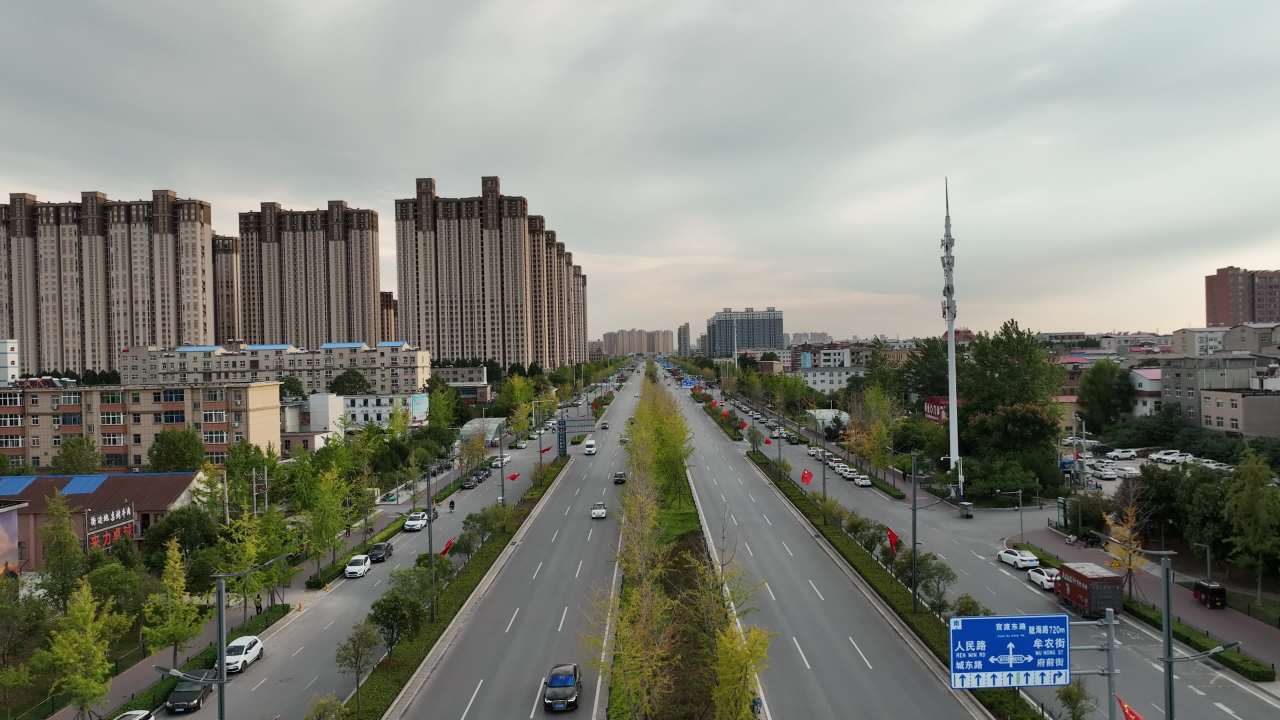 城市大道车流繁忙