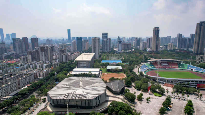 广西柳州城市风光航拍摄影图