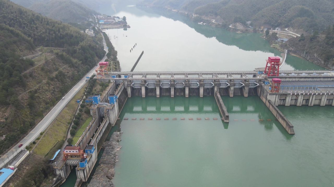 湖南沅江风光航拍 
