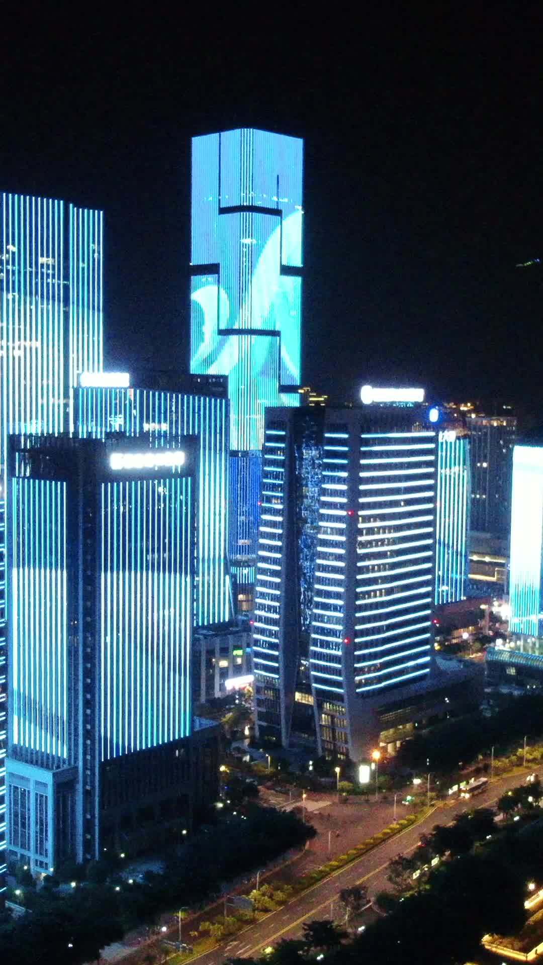 都市夜景璀璨