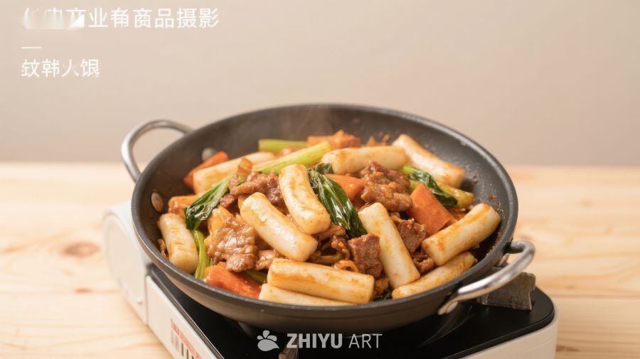 韩式炒年糕与牛肉的美味组合