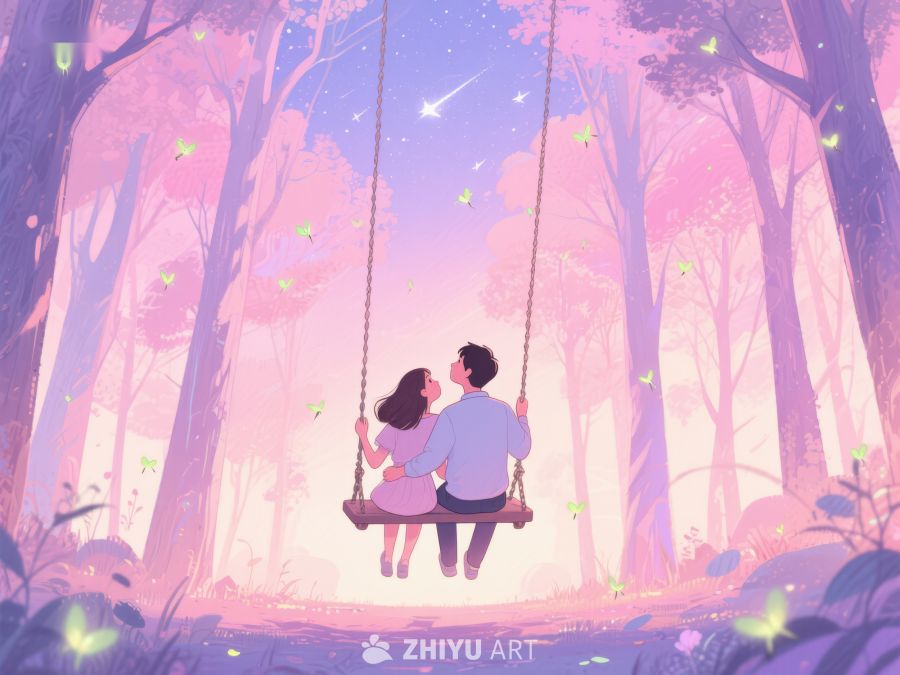 森林秋千上的浪漫时光 611