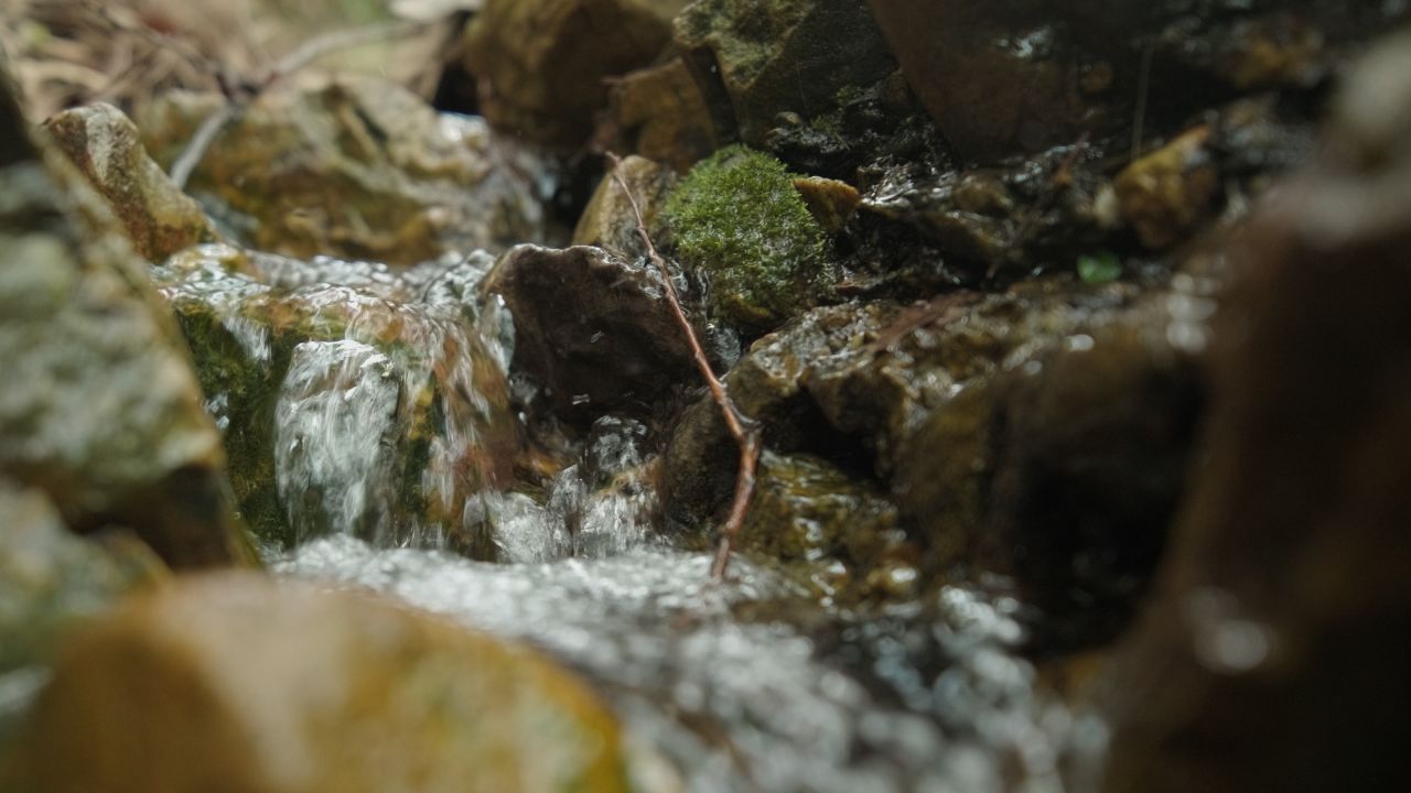 清澈山泉水温泉矿泉水小溪山涧 23