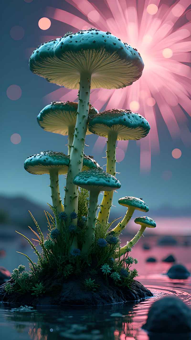 未来风格大自然森林超自然风景画质 79