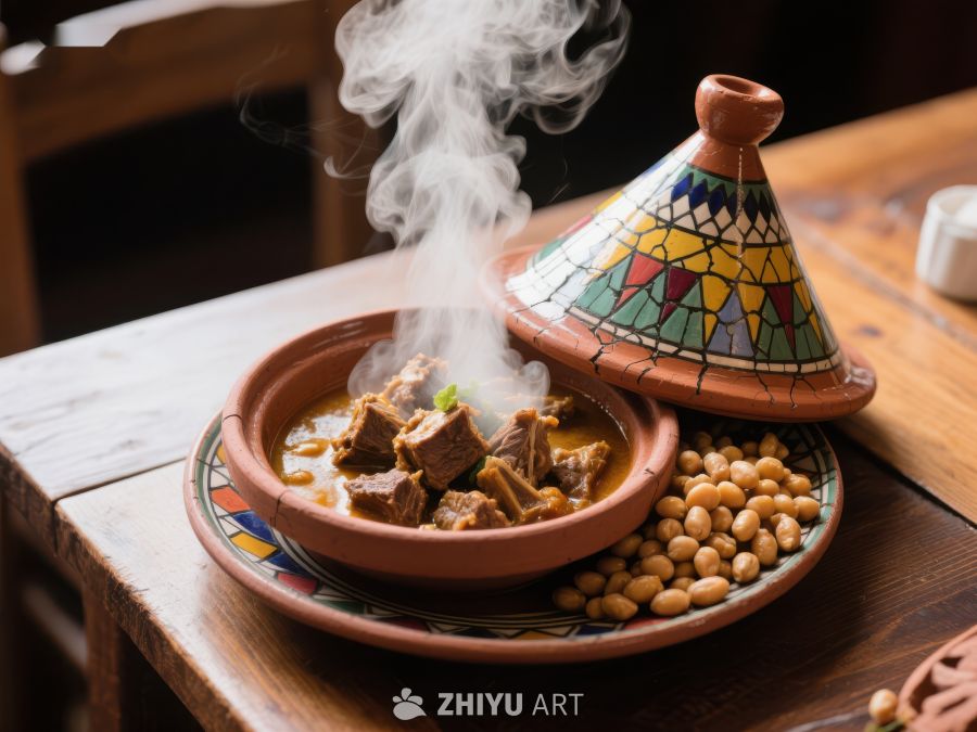 热气腾腾的塔吉锅美食 494