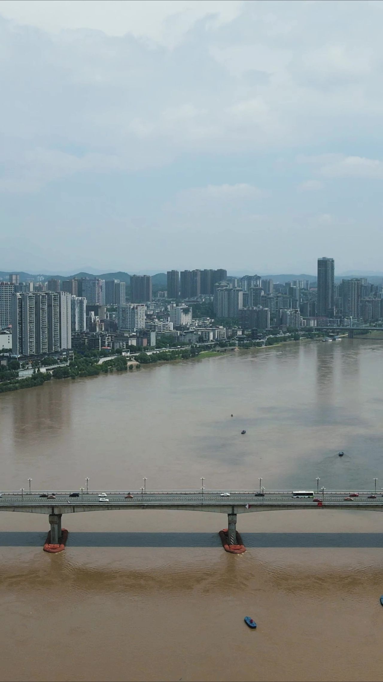 湖南株洲城市建设竖屏航拍