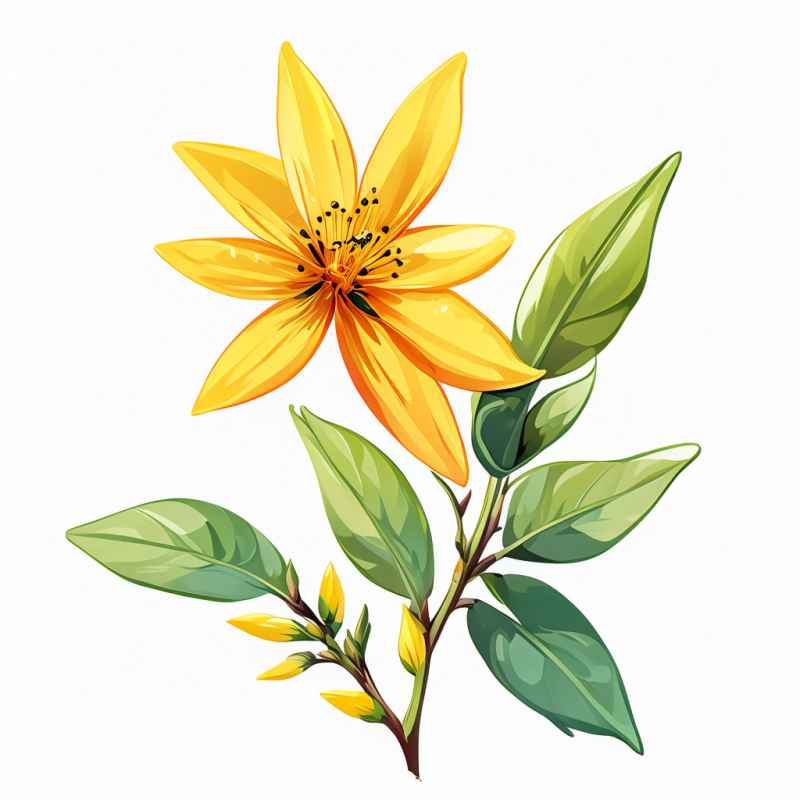 迎春花春季插画 10