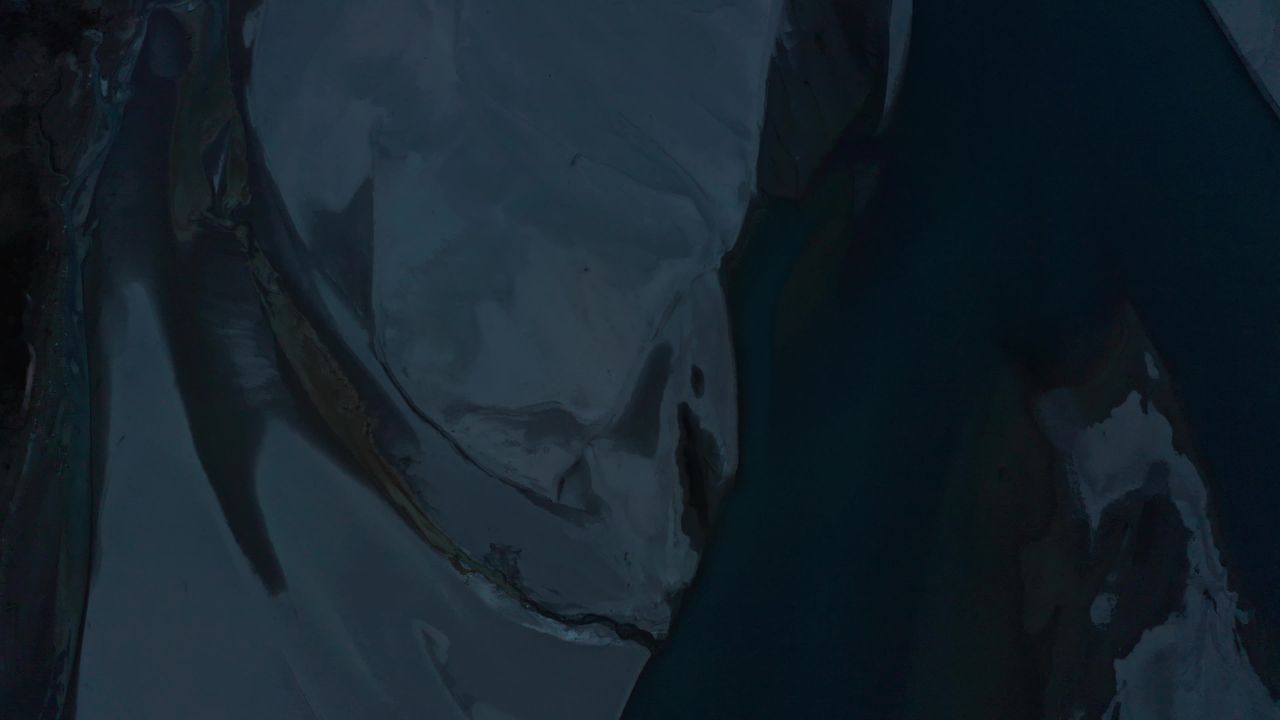航拍西藏古乡湖风景