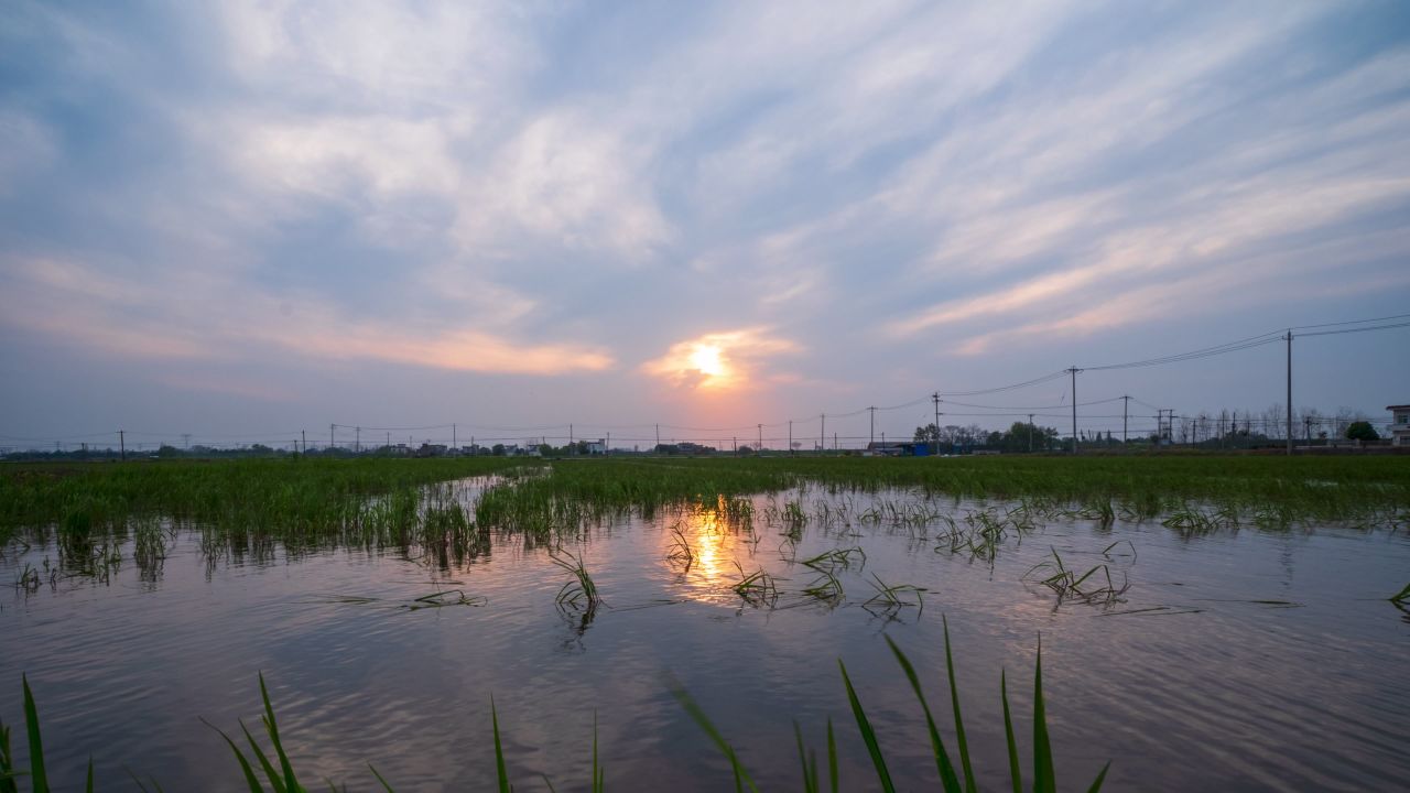 太阳日出日落长焦延时4K实拍