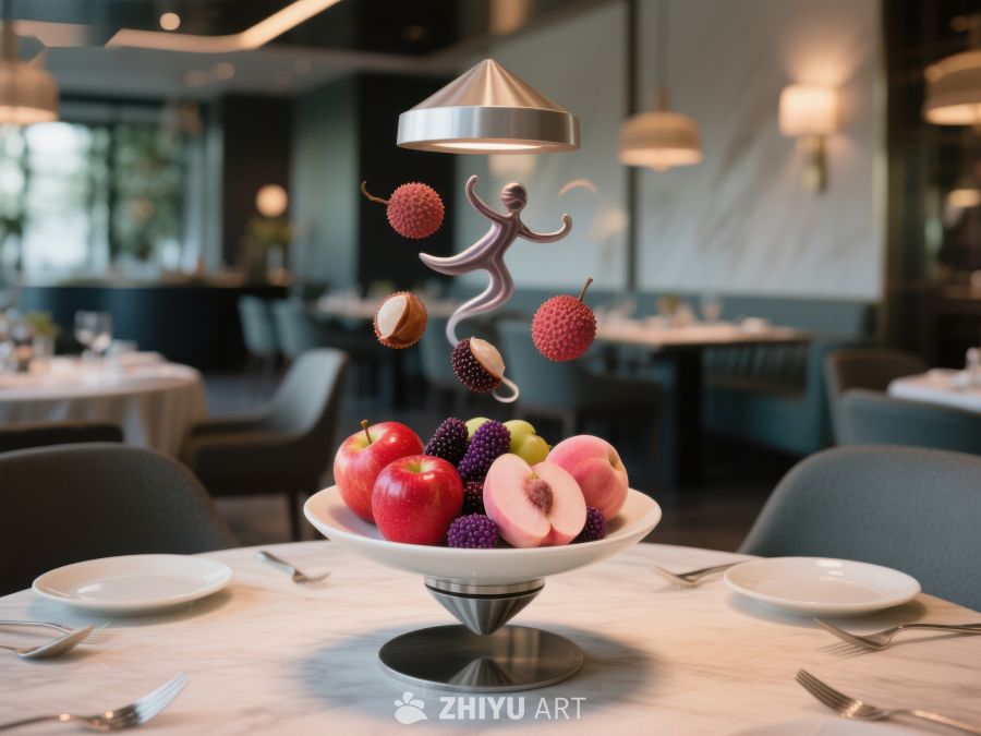 餐厅餐桌上的水果艺术摆盘 54
