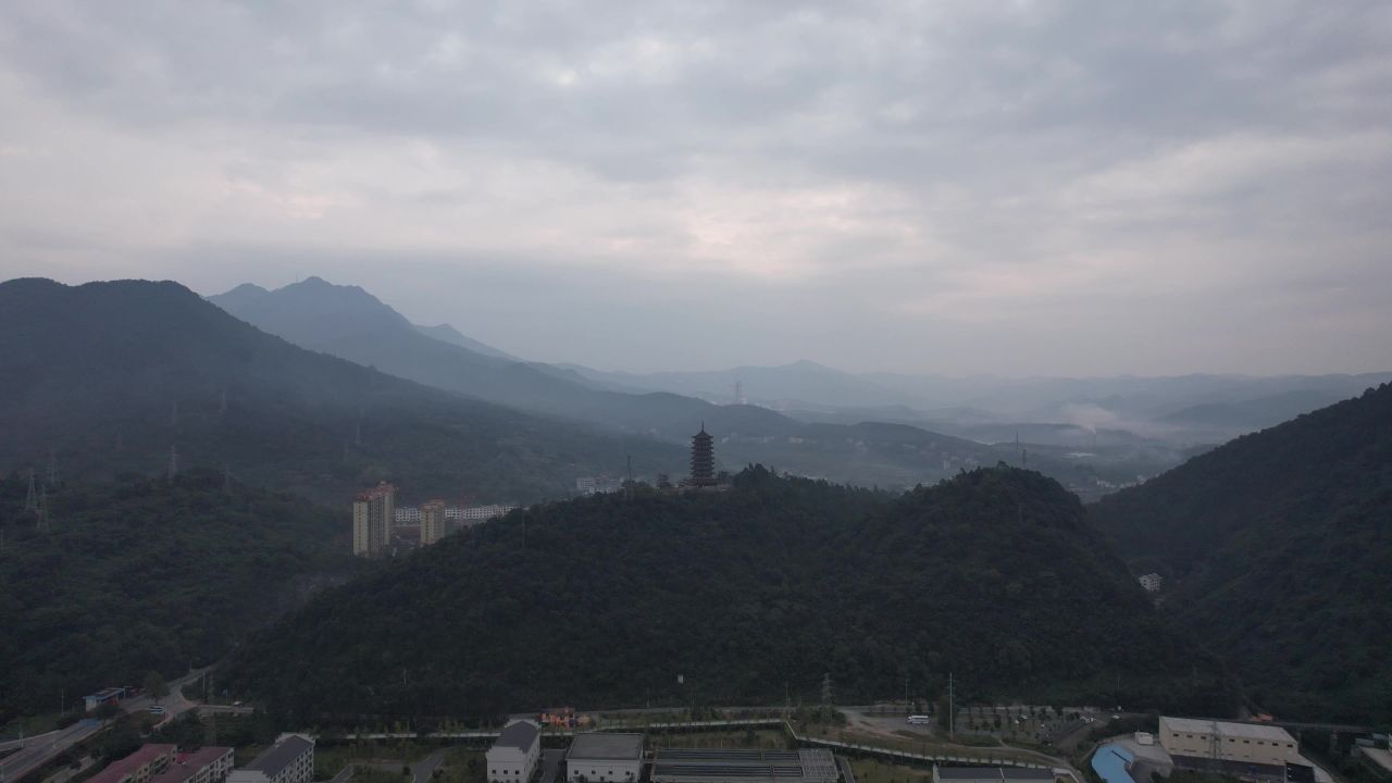 湖南郴州资兴城市建设航拍