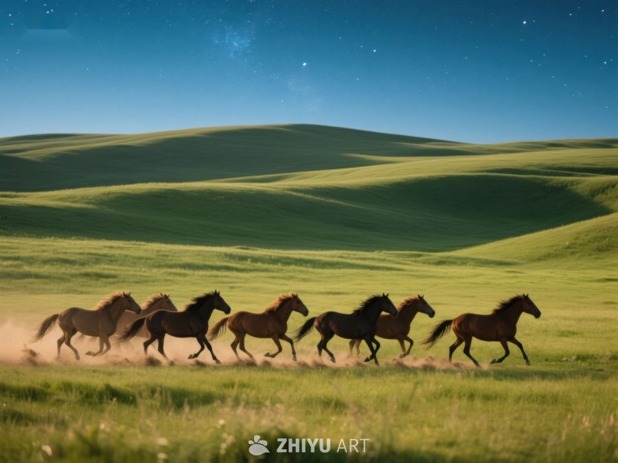 草原上的骏马奔腾 2