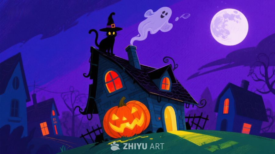 万圣夜的神秘小屋
