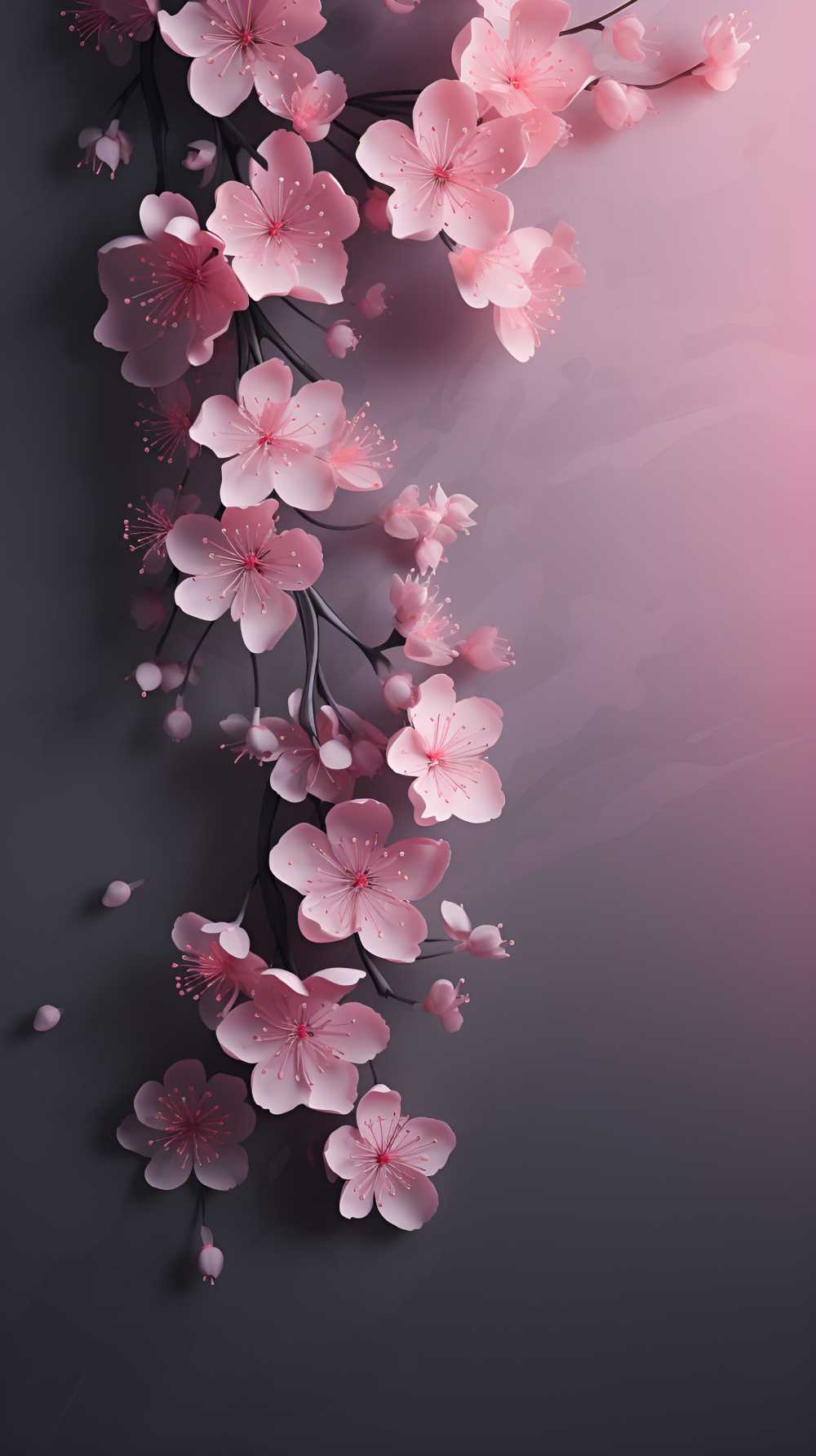 唯美粉红色的花摄影图