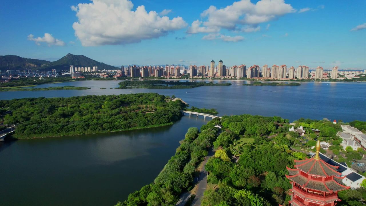厦门航拍园博苑景观